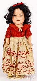 Ideal Shirley Temple Snow White composition doll
