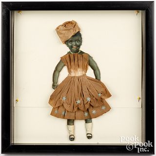 Die cut Black Americana doll