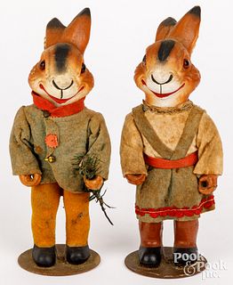 Two Western German Easter rabbits