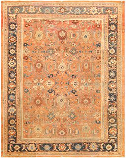 No Reserve - Antique Room Size Persian Sultanabad Rug 13 ft 8 in x 10 ft 6 in (4.17 m x 3.2 m)
