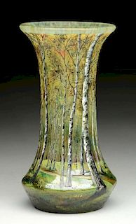 French Cameo Glass Vase.