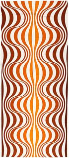 Vintage Scandinavian Verner Panton “mira Spectrum” Textile 8 ft 8 in x 4 ft 1 in (2.64 m x 1.24 m)