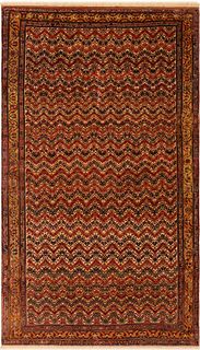 No Reserve - Antique Persian Qashqai Rug 7 ft 9 in x 4 ft 6 in (2.36 m x 1.37 m)