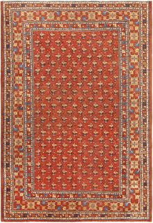 Antique Khotan Rug From East Turkestan 12 ft x 8 ft 5 in (3.66 m x 2.57 m)