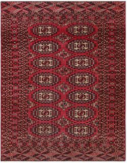 No Reserve - Vintage Persian Turkoman Yamut Tribal Rug 6 ft 2 in x 4 ft 9 in (1.87 m x 1.44 m)