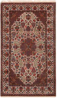 No Reserve - Vintage Persian Kashan Rug 7 ft 3 in x 4 ft 3 in (2.2 m x 1.29 m)