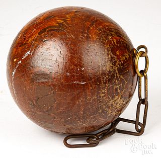 Burlwood sphere, probably a horse weight
