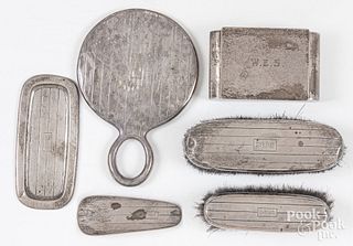 Sterling silver dresser set