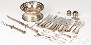 Silver plate and silver handled accessories