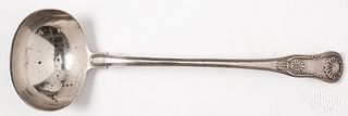 English silver ladle, 1825-1826