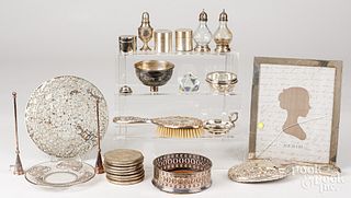 Sterling silver, plate, and mounted accessories