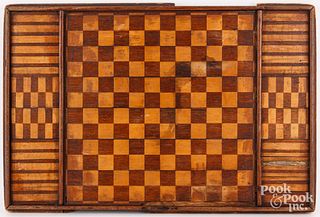 Parquetry gameboard, late 19th c.