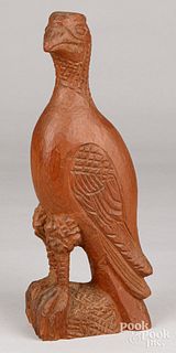 Guy V. Glatfelter carved pine eagle