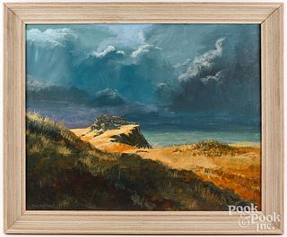 Larry Dodd Wheeler, oil on canvas landscape