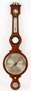 Rosewood banjo barometer, 19th c.