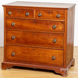 Pennsylvania cherry chest of drawers, early 19th c