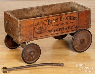 Berry Brothers child's pull wagon, early 20th c.