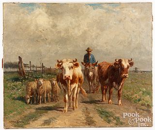 Ogden Wood (American 1851-1912), oil on canvas