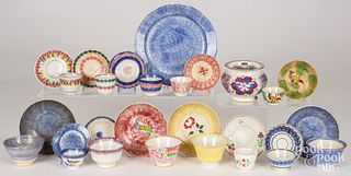 Collection of spatterware