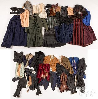 Group of Victorian and vintage clothing