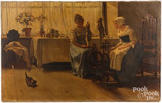 Ethelwyn Upton (American 1871-1920), oil on canvas