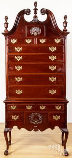 Chippendale style mahogany high chest