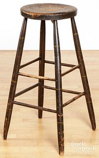 Tall Windsor stool, 19th c.