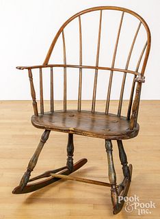 Sackback Windsor rocking chair, late 18th c.