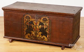 Pennsylvania painted dower chest, 18th c.