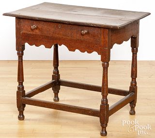 George I oak dressing table, ca. 1730