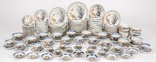 Large Imari porcelain dinner service