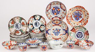 Imari porcelain plates and bowls