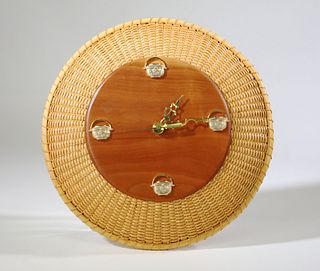 Vintage Glenaan Elliot Golden Basket Nantucket Clock
