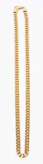 11-1/4" 14K Yellow Gold Necklace.