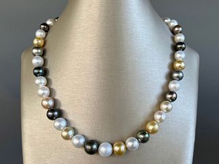 Multi-color Tahitian and South Sea Pearl Necklace
