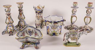 Group of Faience Ceramics