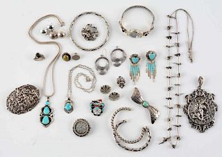 Lot Of Assorted Silver Accessories.