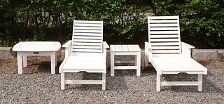 Pair of Weatherend Southern Harbor Chaise Lounges