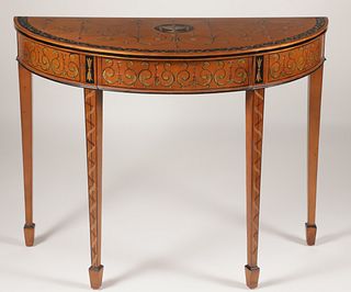 Adams Style Decorated Console