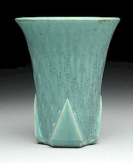 Satin Blue Rookwood Vase.