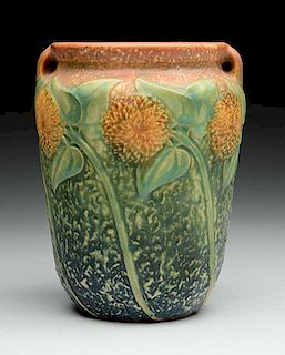 Roseville Sunflower Vase.