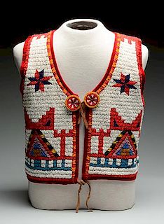 Beaded Native American Vest.
