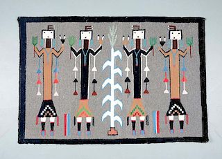 Contemporary Native American Rug.