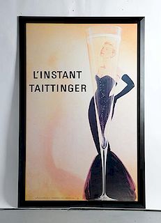 L'Instant Taittinger Large Framed Poster.