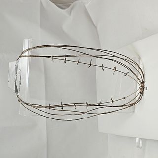 Liquid silver necklaces including fetish