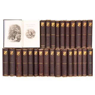 Irving, Washington. Works. New York: G. P. Putnam & Son, 1864 - 1869.  8o. marquilla. Knickerbocker edition. Ilustrado...