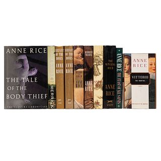 Obras de Anne Rice. The Feast of all Saints / Vittorio the Vampire / Blood and Gold the Vampire Chronicles / Memnoch. Pzs 8