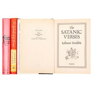 Rushdie, Salman. Midnight’s Children (firmado por el autor) / The Satanic Verses / The Enchantress of Florence. Pzs 3