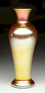 Durand Gold Lustre Vase.
