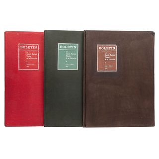 Cano, Celerino. Boletín del Consejo Nacional Técnico de la Educación. México: 1959, 1961 y 1962. Piezas: 3.
